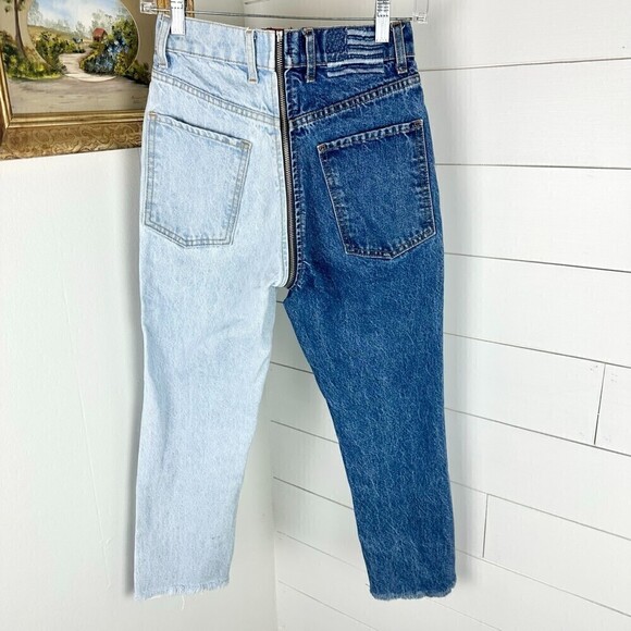 Revice Ying Yang Crops Jeans High Waist Tokyo Wash Size 25 - Picture 2 of 6